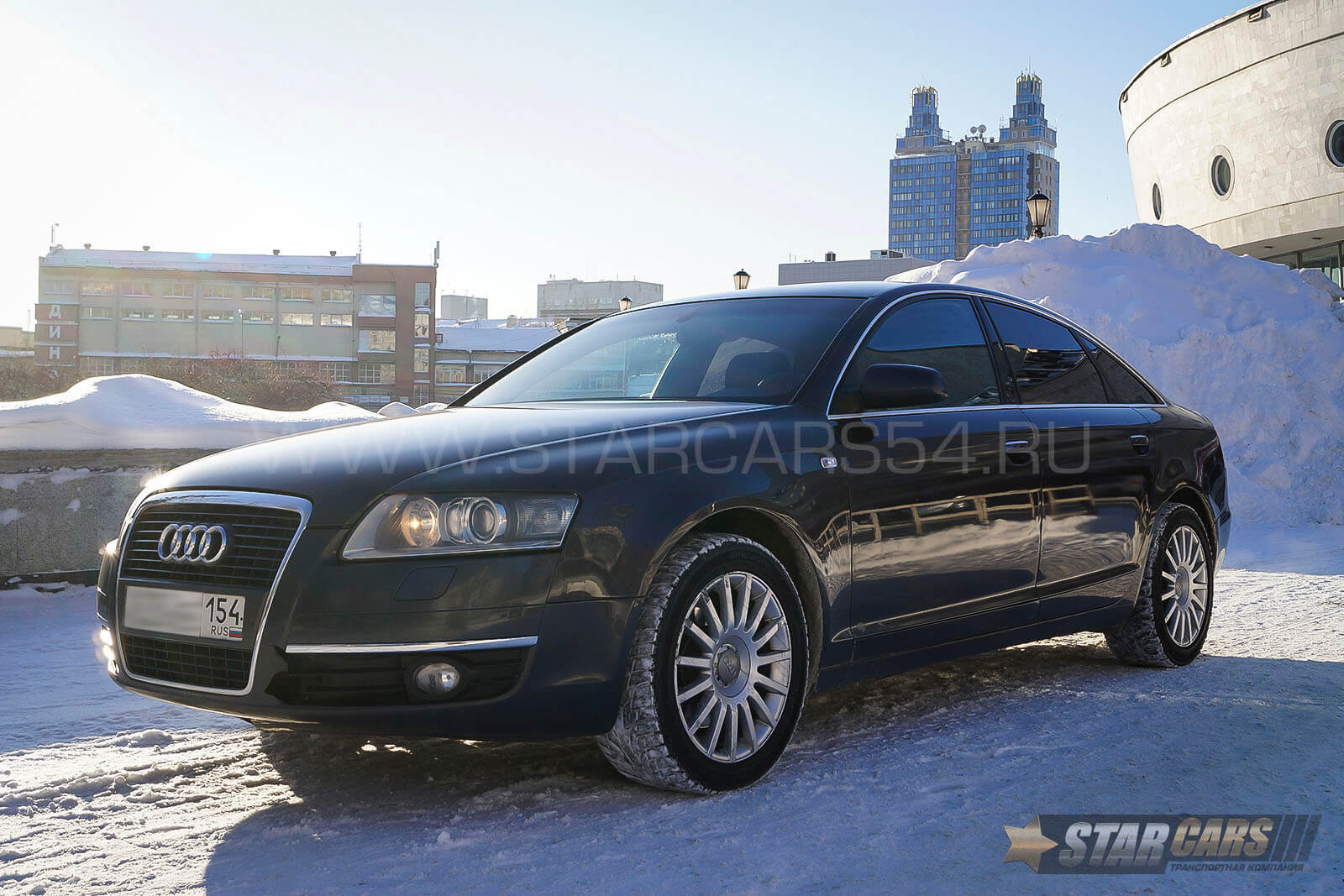 Аренда Audi A6 (черная) с водителем