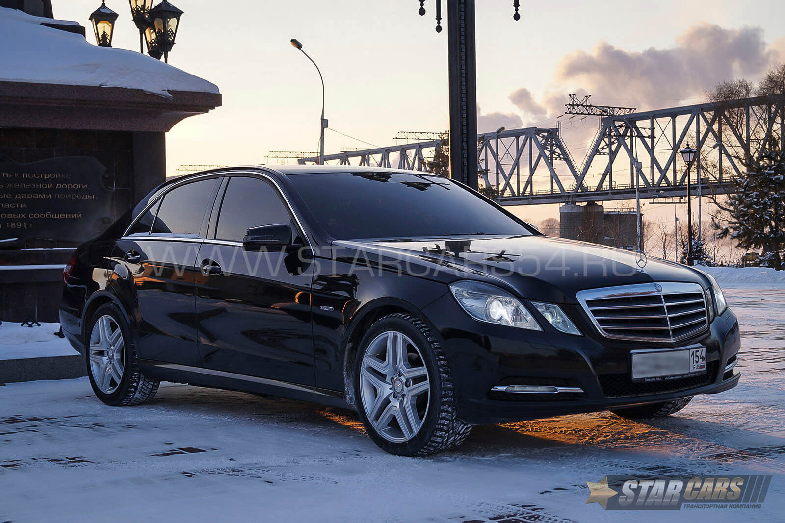 Аренда Mercedes-Benz E-class w212 (черный) с водителем
