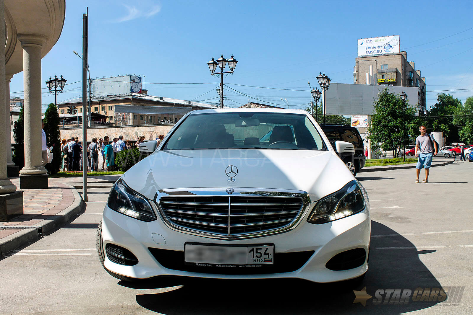 Аренда Mercedes-Benz E-class w212 (белый) с водителем