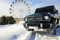 Фото 2 — Аренда черного Mercedes-Benz G-class Brabus с водителем в Новосибирске