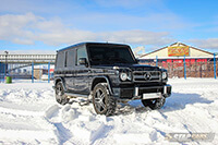 Фото 3 — Аренда черного Mercedes-Benz G-class Brabus с водителем в Новосибирске