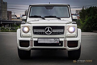 Фото 4 — Аренда белого Mercedes-Benz Gelandewagen (Гелендваген / Гелик) с водителем в Новосибирске
