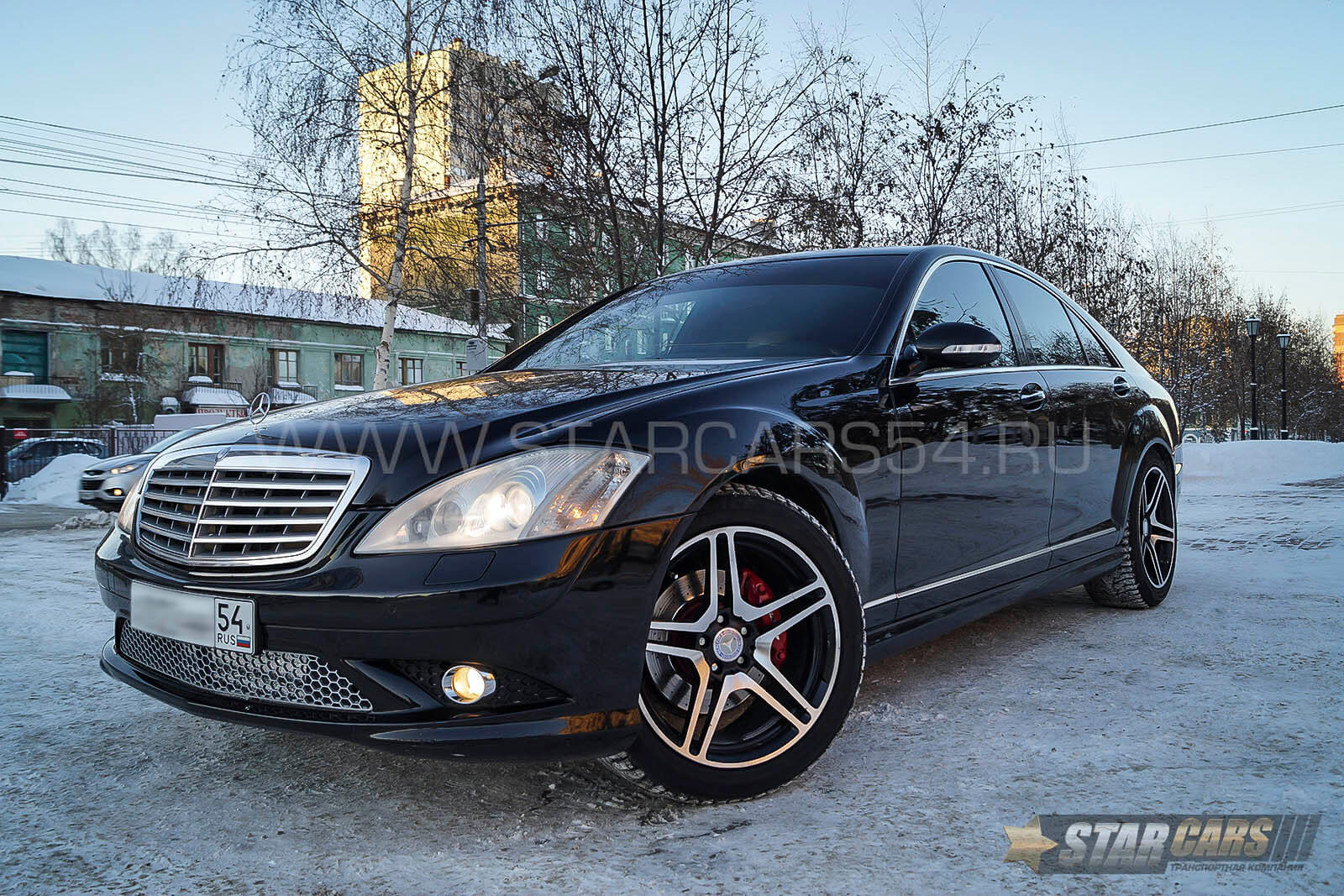 Аренда Mercedes-Benz S-class w221 AMG (черный) с водителем
