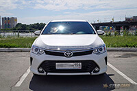 Фото 5 — Аренда белой Toyota Camry v55 Exclusive с водителем в Новосибирске